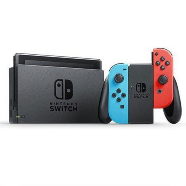 Nintendo Switch(ニンテンドースイッチ)のNintendo Switch 本体 ネオンブルー ネオンレッド エンタメ/ホビーのゲームソフト/ゲーム機本体(家庭用ゲーム機本体)の商品写真