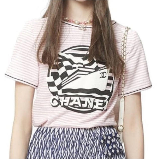 CHANEL 2019 LA PAUSA ボーダーTシャツ　シャネル