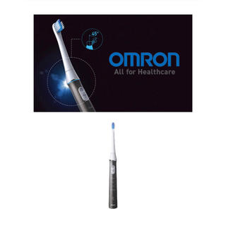オムロン(OMRON)のラッピング可♪ オムロン 音波式電動歯ブラシ HT-324ブラック(電動歯ブラシ)