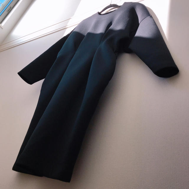 ENFOLD - エンフォルド 黒 38 ボンディング ワンピース 冠婚葬祭 ENFOLD - エンフォルド 黒 38 ボンディング ワンピース 冠婚葬祭