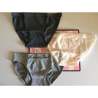 ヴィクトリアズシークレット(Victoria's Secret)のヴィクトリア３枚セット(紙袋おまけ）❤️ VS3Bikini❤️010(ショーツ)