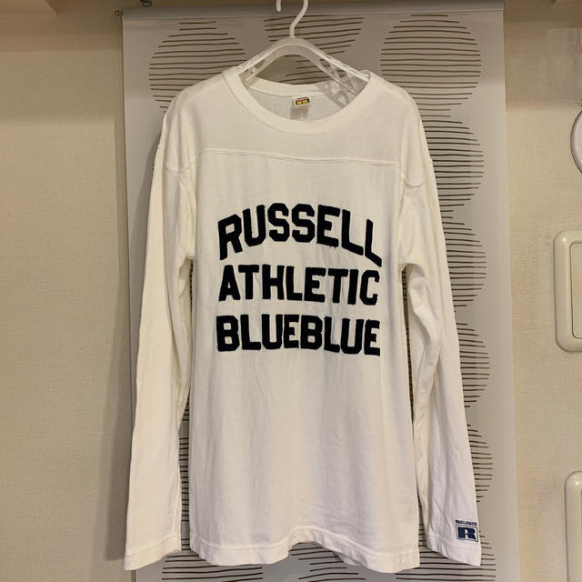 BLUE BLUE(ブルーブルー)の【BLUE BLUE】RUSSELL/BLUE  BLUE フットボールTシャツ メンズのトップス(Tシャツ/カットソー(七分/長袖))の商品写真