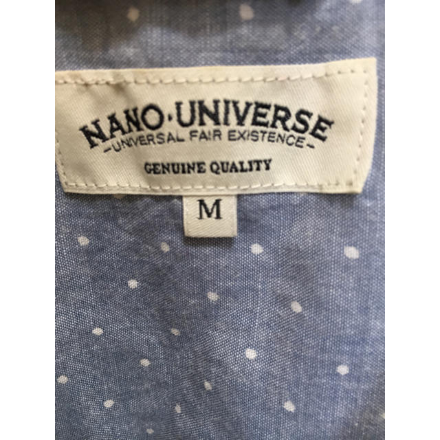 nano・universe(ナノユニバース)のナノユニバース　七分袖　Ｍ　シャツ　半袖　長袖　トップス  メンズ  メンズのトップス(シャツ)の商品写真