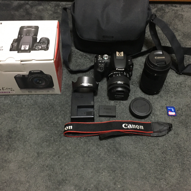 割引 Canon - Canon EOS 標準レンズキット&望遠レンズ&その他付属品 X9 デジタル一眼