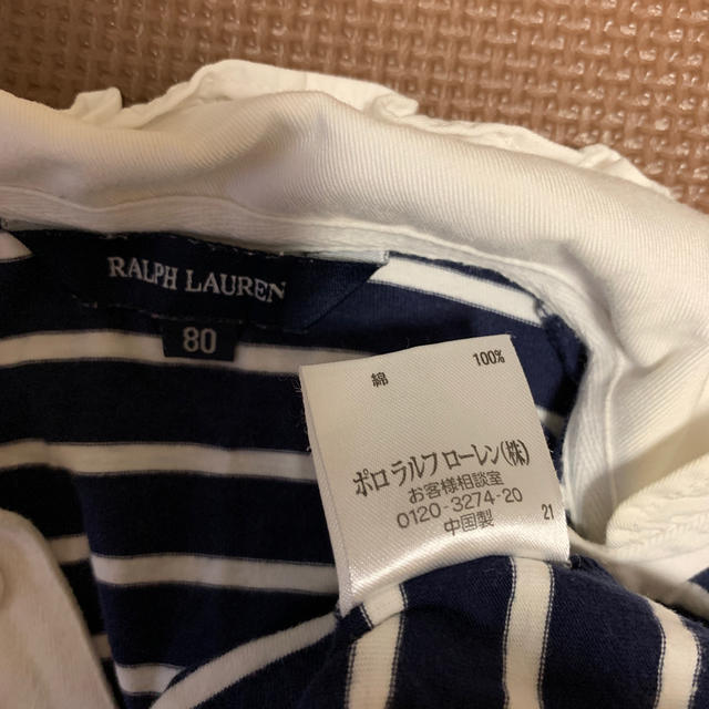 POLO RALPH LAUREN(ポロラルフローレン)のポロラルフローレン　シャツワンピース　80 キッズ/ベビー/マタニティのベビー服(~85cm)(Ｔシャツ)の商品写真