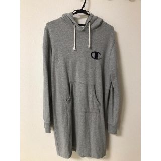 チャンピオン(Champion)のChampion パーカーワンピース　グレー(その他)