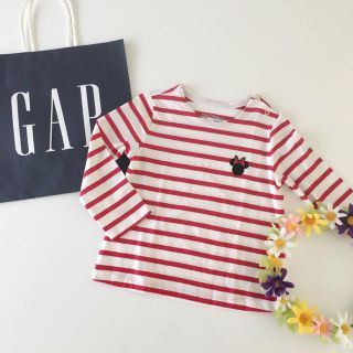 ベビーギャップ(babyGAP)の新品♡baby gap♡ディズニー ミニー ロンT ボーダー　長袖/ユニクロ 他(Tシャツ/カットソー)