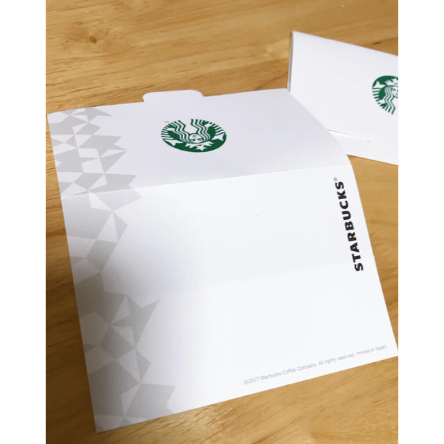 Starbucks Coffee(スターバックスコーヒー)のギフトカード封筒 インテリア/住まい/日用品のオフィス用品(ラッピング/包装)の商品写真
