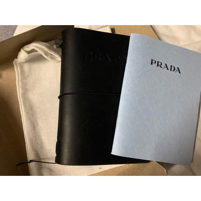 PRADA - プラダ トラベラーズノート レギュラーサイズ 新品 ブラック