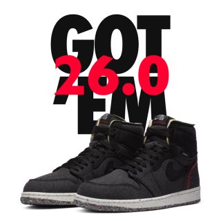 ナイキ(NIKE)のnike / air jordan 1 zoom crater / 26.0(スニーカー)