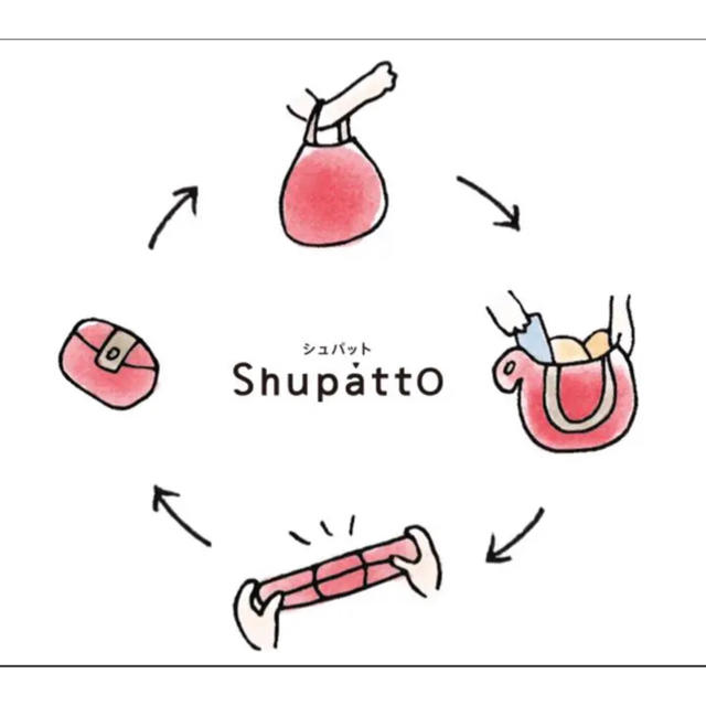 シュパット Mサイズ レッド レディースのバッグ(エコバッグ)の商品写真