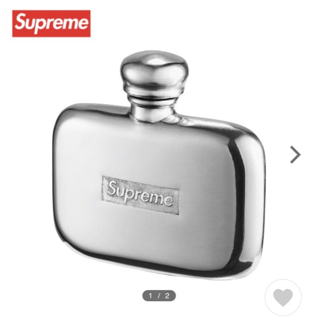 Supreme(シュプリーム)のSupreme Pewter Mini Flask 2020AW おまけ付き インテリア/住まい/日用品のインテリア/住まい/日用品 その他(その他)の商品写真