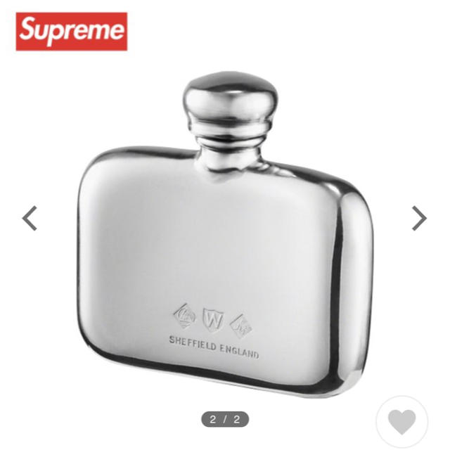 Supreme(シュプリーム)のSupreme Pewter Mini Flask 2020AW おまけ付き インテリア/住まい/日用品のインテリア/住まい/日用品 その他(その他)の商品写真