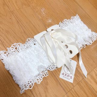 アクシーズファム(axes femme)のアクシーズ　ベルト　ゴムベルト　レースアップ　新品(ベルト)