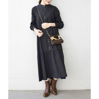 シップスフォーウィメン(SHIPS for women)の今期★新品★SHIPS for woman＊ピーチスキンティアードワンピース(ロングワンピース/マキシワンピース)