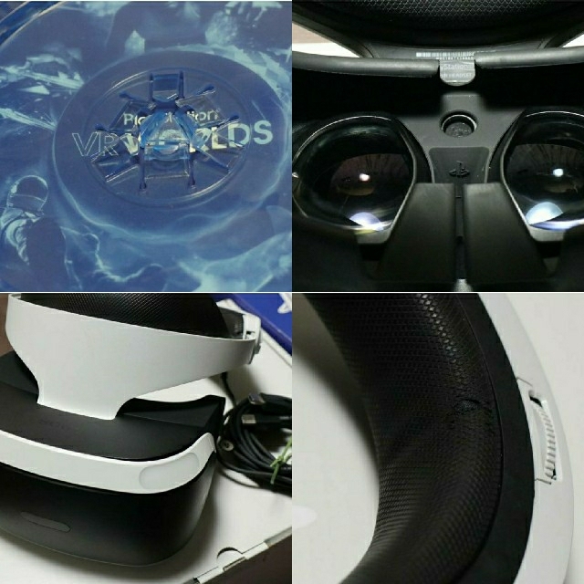 PlayStation VR(プレイステーションヴィーアール)のPSVR PlayStation VR WORLDS 新型 CUH-ZVR2 エンタメ/ホビーのゲームソフト/ゲーム機本体(家庭用ゲーム機本体)の商品写真