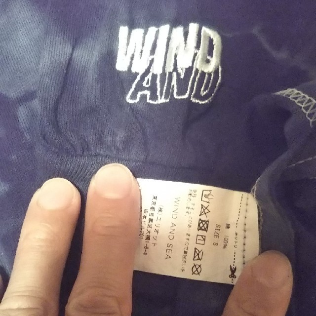 wind and sea  tie dye  タイダイ  ロング Tシャツ  S メンズのトップス(Tシャツ/カットソー(七分/長袖))の商品写真