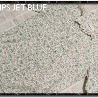 シップスジェットブルー(SHIPS JET BLUE)のシップスジェットブルー　花柄半袖シャツ　白(シャツ)