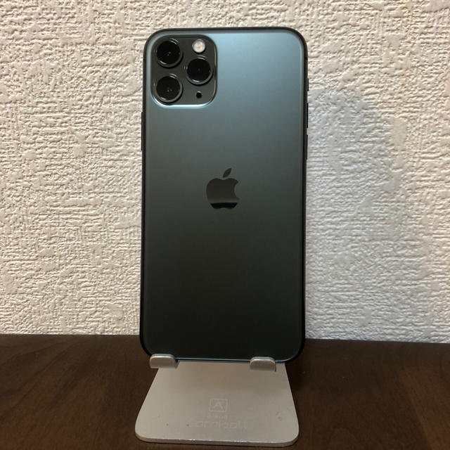 iPhone(アイフォーン)のiPhone11 pro 本体 64GB ミッドナイトグリーン SiMフリー スマホ/家電/カメラのスマートフォン/携帯電話(スマートフォン本体)の商品写真