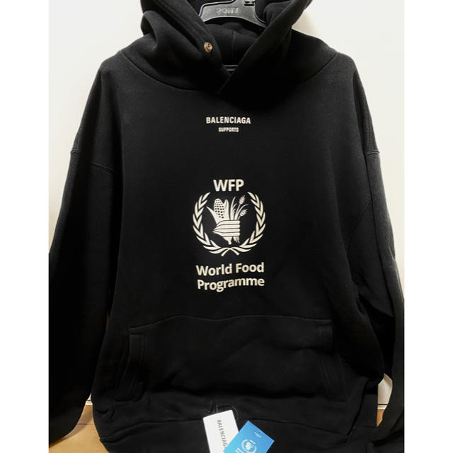 70cm着丈【Balenciaga WFP ロゴフーディーパーカーSサイズ】