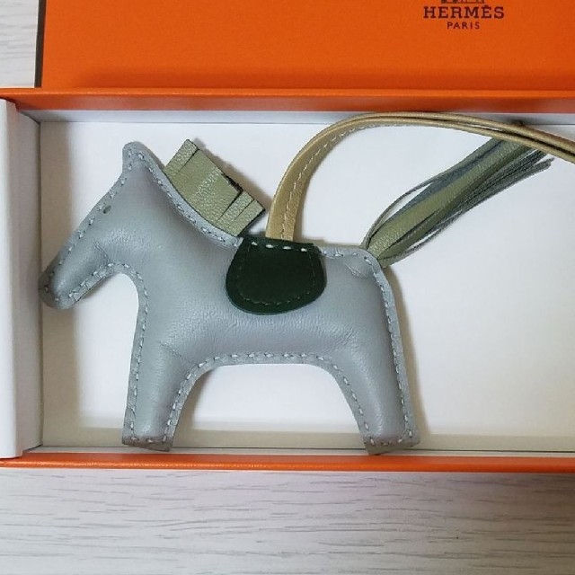 HERMES エルメス ロデオ チャーム PM ブルーグラシエ 1