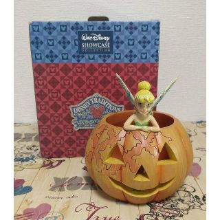 ディズニー　ジムショア　ハロウィン　ライト　置物　パンプキン　ティンカーベル