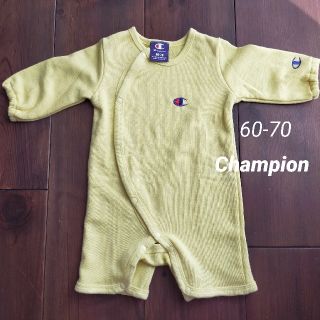 チャンピオン(Champion)の【新品未使用!!】 チャンピオン 長袖 ロンパース 60 70(ロンパース)