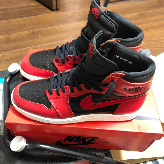 最高級のスーパー NIKE 今週中まで 28 red varsity 85 1 jordan air - スニーカー