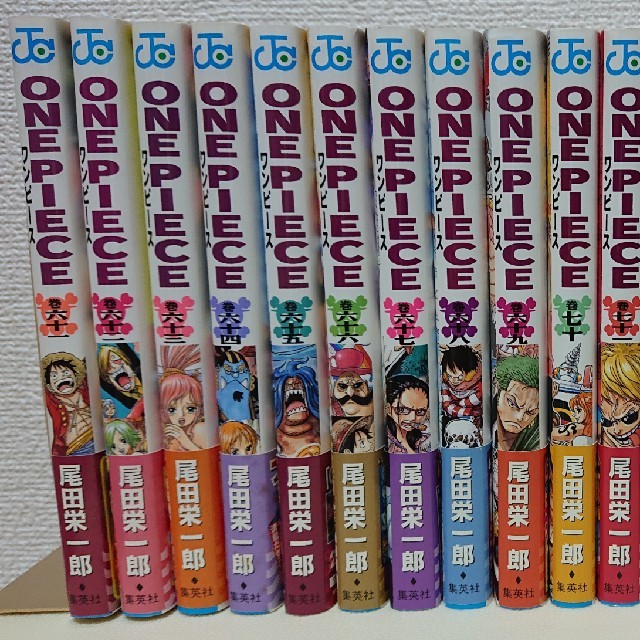 ワンピース(ONE PIECE)漫画61巻～80巻&収納BOX