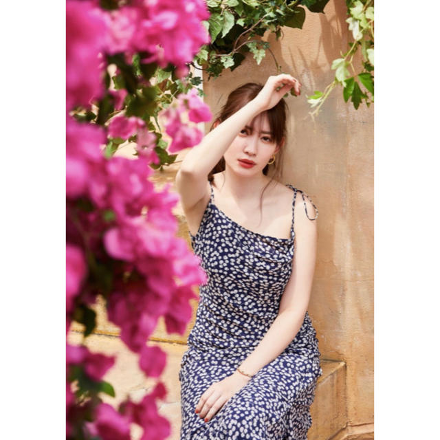 Her lip to Cherry Pattern Cami Dress-