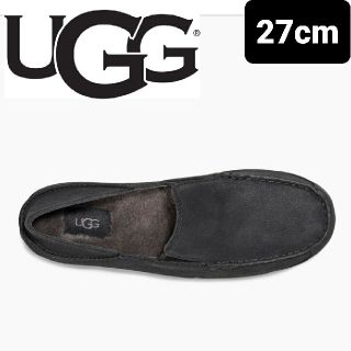 アグ(UGG)の14日まで限定価格　アグUGGブラックレザー　ローファー　アップショーTS27(スリッポン/モカシン)