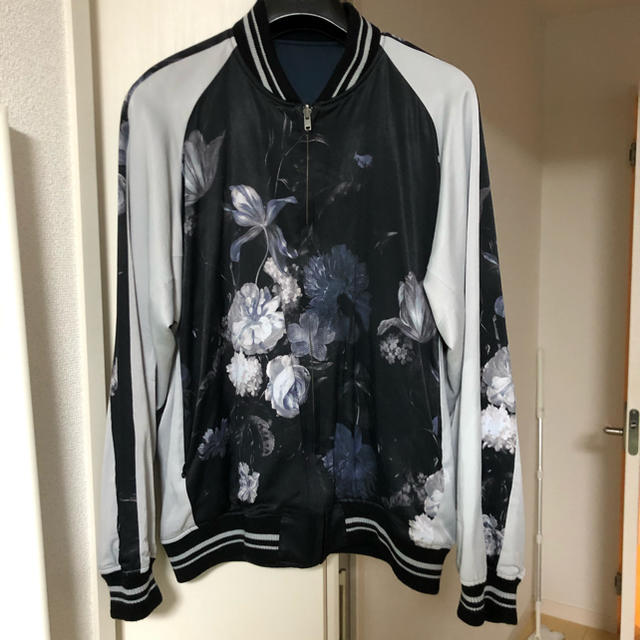 LADMUSICIAN 44 花柄 18SS スカジャン 美品 青 ブルー