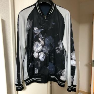 ディオール(Dior)のLADMUSICIAN 44 花柄 18SS スカジャン 美品 青 ブルー(スカジャン)