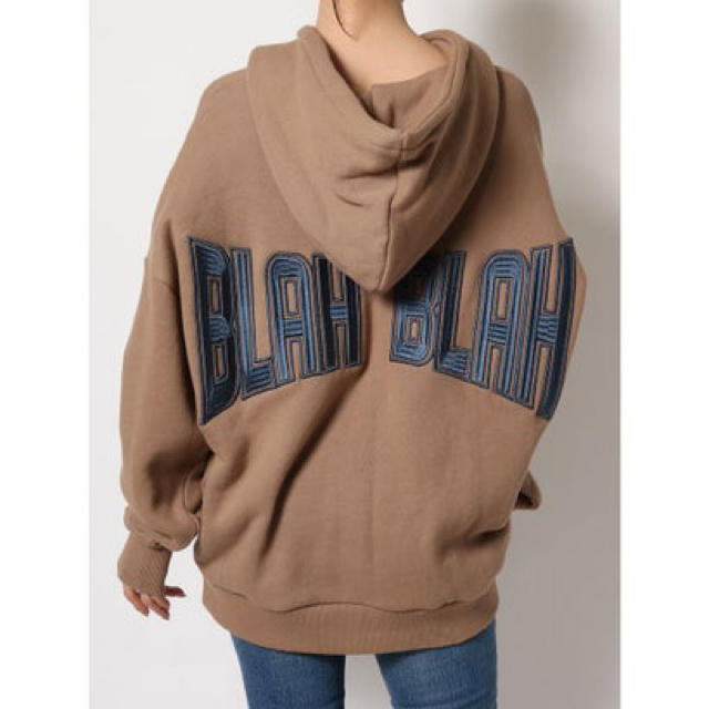 GYDA(ジェイダ)のGYDA  BLAH BLAH ZIP UP スウェットパーカー レディースのトップス(パーカー)の商品写真