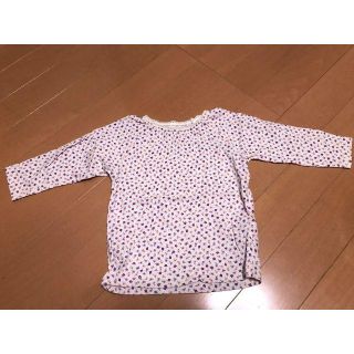 ユニクロ(UNIQLO)のちーさん専用キッズ80cm 長袖Tシャツ ロンT 花柄 ユニクロUNIQLO(Ｔシャツ)