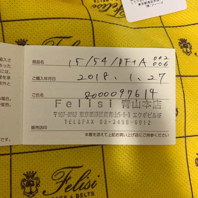 Felisi(フェリージ)の超美品 FELISI 15/54/PF+A リュック フェリージ レザー メンズのバッグ(バッグパック/リュック)の商品写真