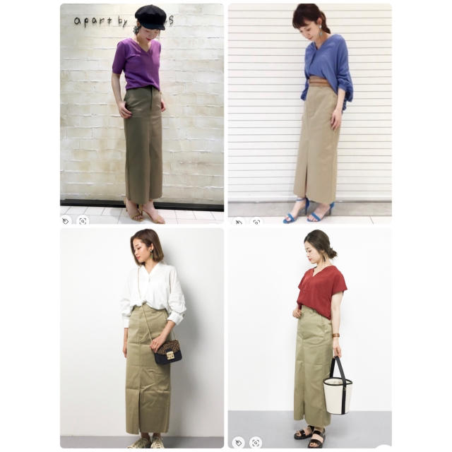 Dickies(ディッキーズ)の【apart by lowrys ✖︎ Dickiesコラボ】タイトスカート レディースのスカート(ロングスカート)の商品写真