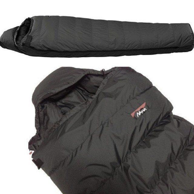 オーロラ900DX ロング日本製シュラフ(NANGA/ナンガ) ブラック 寝袋/寝具