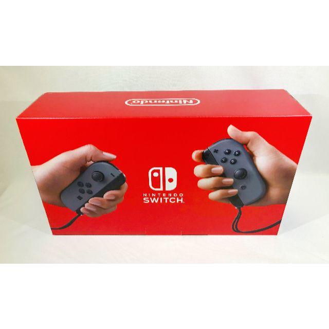 【新品未使用】Nintendo Switch 任天堂スイッチ 本体 グレー ニンゲームソフト/ゲーム機本体