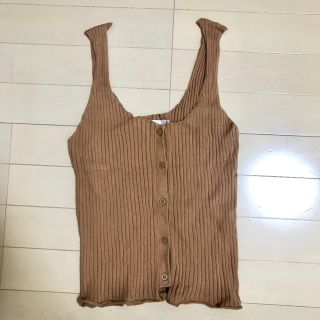 マウジー(moussy)のMOUSSY リブニットタンクトップ(タンクトップ)