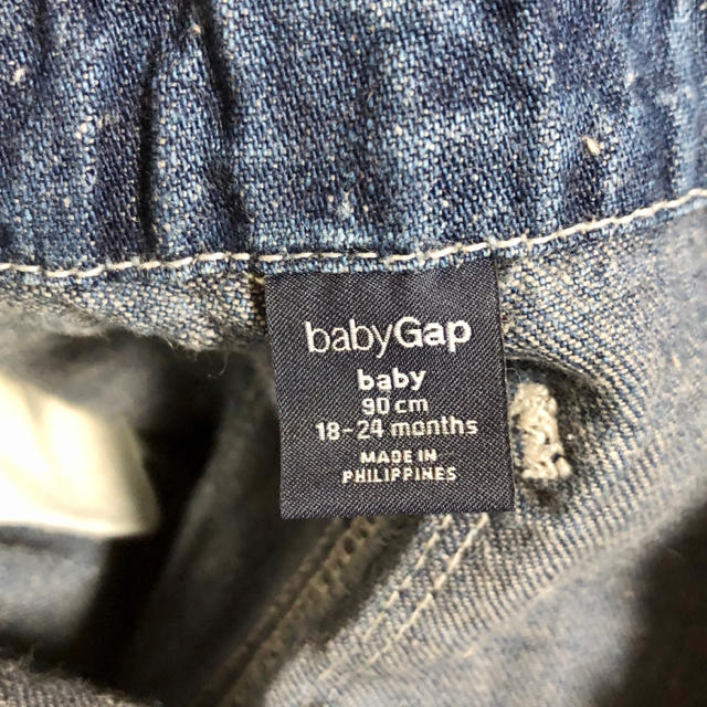 GAP Kids(ギャップキッズ)のbaby GAP デニム　オーバーオール  90 キッズ/ベビー/マタニティのキッズ服男の子用(90cm~)(パンツ/スパッツ)の商品写真