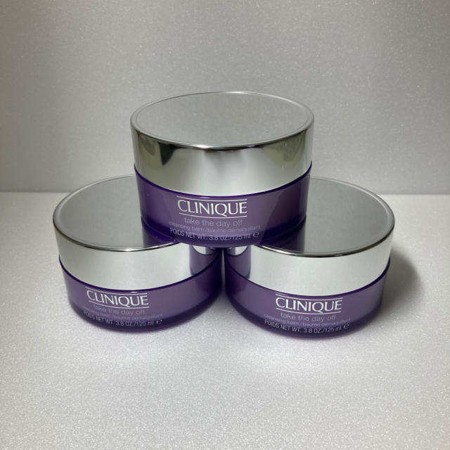 CLINIQUE(クリニーク)のクリニーク テイク ザ デイ オフ クレンジング バーム　125ml 新品　3個 コスメ/美容のスキンケア/基礎化粧品(クレンジング/メイク落とし)の商品写真