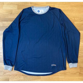 アシックス(asics)の【美品】ballaholic Stripe COOL LongTee L 紺(Tシャツ/カットソー(七分/長袖))