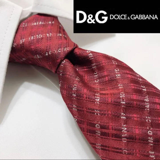 DOLCE&GABBANA(ドルチェアンドガッバーナ)の【美品！人気ブランド！スリム剣幅！】DOLCE&GABBANA高級シルクネクタイ メンズのファッション小物(ネクタイ)の商品写真