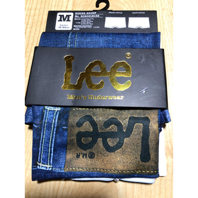 Lee(リー)の【新品】Lee メンズ　ボクサーブリーフ　M         インディゴブルー メンズのアンダーウェア(ボクサーパンツ)の商品写真