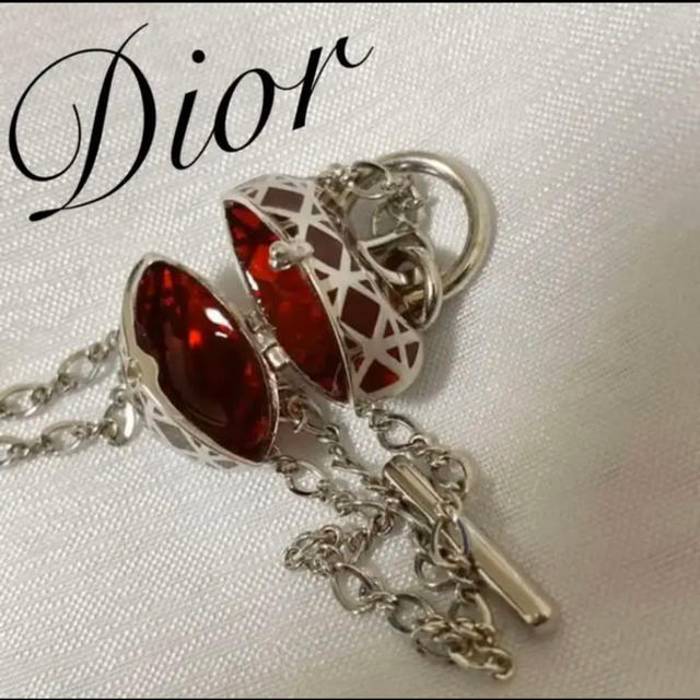 ハート ロケット クリスチャンディオール Christian Dior 赤