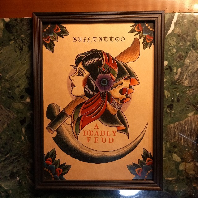 タトゥーフラッシュ・Bad woman デザイン 尊い TATTOO 刺青下絵 タトゥーフラッシュ・Bad woman デザイン 尊い TATTOO 刺青下絵
