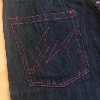 フラグメント(FRAGMENT)のLevi's Fenom Cropped Pink Lame Stitch(デニム/ジーンズ)