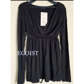 エゴイスト(EGOIST)の新品★エゴイスト EGOIST★ウエストリボン★カットソー★トップス(カットソー(長袖/七分))