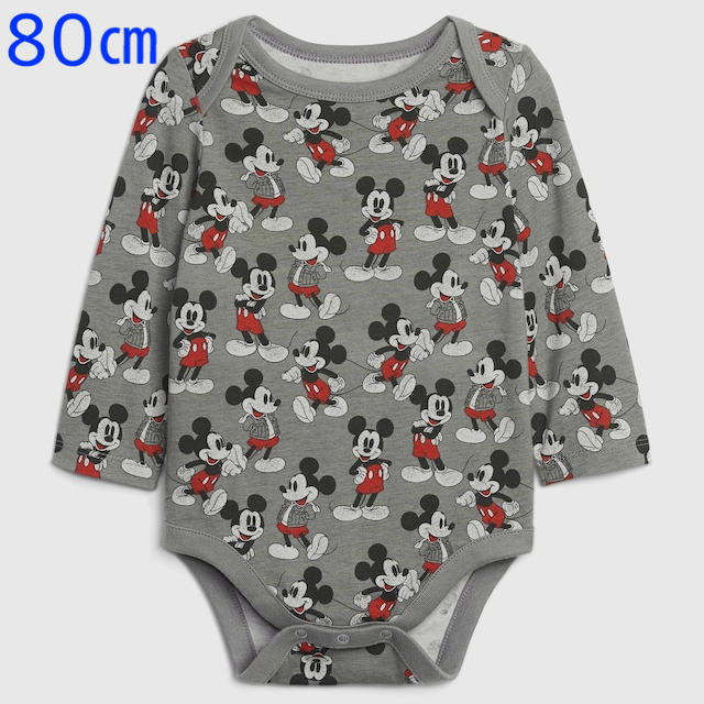 『新品』babyGap×Disney ミッキー柄 長袖ボディ 80㎝